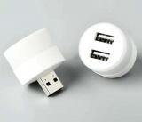 LED modul USB - 2xUSB - bílá 5V/1A + krytka USB 