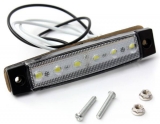 LED modul  6xLED bílá     12V vodotěsný obal+ šrouby  