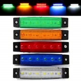 LED modul  6xLED oranžová 12V vodotěsný obal+ šrouby  