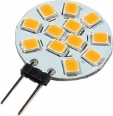 LED modul 12xLED 12V/2,5W/G4 bílá teplá   
