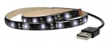 USB LED pásek  30x5050 bílá studená IP65 1m + vypínač  