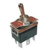 Přepínač páčkový  ON-OFF-ON 2/6pin  10A/250V             