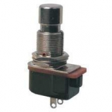 Tlačítko kulaté kov s matkou ON-(OFF) 12V rozpinaci    