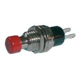 Tlačítko červené spínací OFF-(ON) 250V 1A pr.9.5mm 