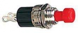 Tlačítko červené rozpínací ON-(OFF) 250V 1A pr.9.5mm   