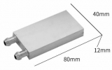 AL blok - vodní chlazení 40x80x12mm                         