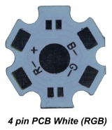 AL chladič pro LED 1W-5W PCB STAR White 4pin RGB 
