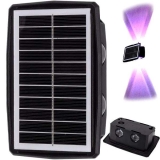 Solární LED světlo nástěnné 4xLED RGB  
