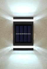 Solární LED světlo nástěnné 6xLED bílá     
