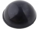 Gumová nožka samolepící polokoule pr.15,9mm v.8.0mm černá     