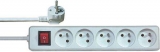 Prodlužovací kabel 5x zásuvka  5m + vypínač   