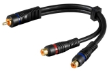 Kabel 1xcinch konektor - 2xcinch zásuvka  20cm Goobay        