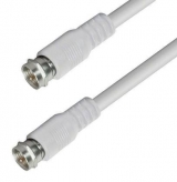 Kabel anténní F vidlice-F vidlice 10M bílý 