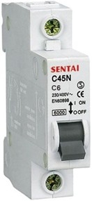 Jistič DZ47 230V/ 6A/C  1-fázový na DIN lištu 
