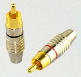 RCA konektor metal červený    