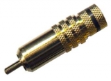 Cinch konektor PROFI zlacený s teflonem pro kabel 8mm černý  