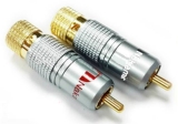 RCA konektor Nakamichi Gold bílý      