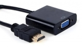 Converter HDMI k./VGA zásuvka  kabel 10cm Black  
