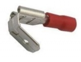 Auto konektor izolované 6.3mm samice + konektor 0.5-1.5mm2 červená 