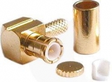 MCX konektor  na koax 3mm (RG-174) úhlový lisovací 