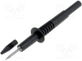 Měřící hrot na banánek 4mm  černý    10A                           