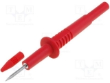 Měřící hrot na banánek 4mm  červený  10A                              