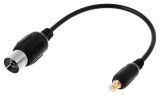 Redukce MCX konektor / IEC zásuvka  kabel 13cm      
