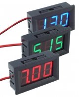 Modul voltmetr panelový 4,5-30V LED modrá    