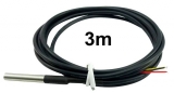 Sonda s teplotním čidlem DS18B20 - vodotěsná, 3m kabel       