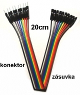 Sada propojovacích drátků kon-zás.10ks  20cm  