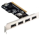 Lanberg PCI  Card USB 2.0  4xExterní+ 1xinterní    