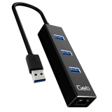 USB hub port  4xUSB-A 3.0 + 1xRJ45  GETI GUH3AE  