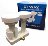 Sat.LNB monoblock 0.1dB DI-WAY  A1+A3 WHITE LEOPARD line 