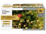 Světelný řetěz 100xLED bílá teplá 3x1,5V 10+2m 